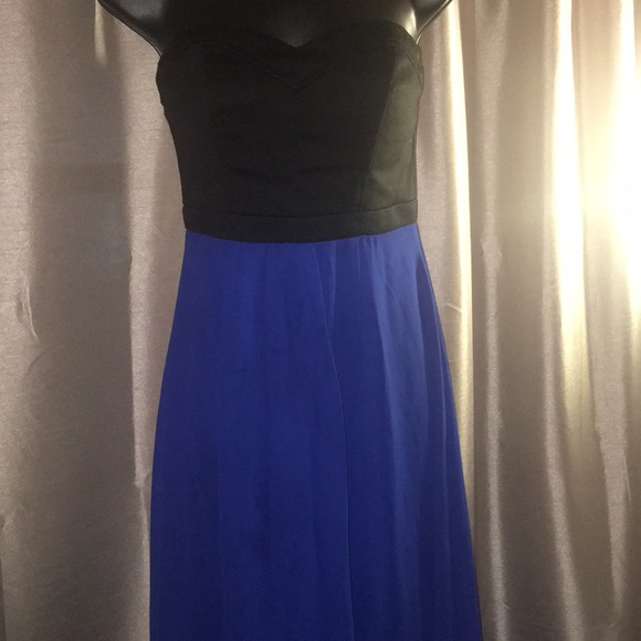 Black & Blue High and Low Dress - Picture 3 of 3